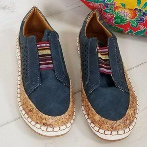 Colorful Slip On Flats Size 9